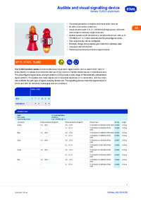 Thumbnail of document Ex product overview audible and visual signalling device yl60 3 en gb rstahl 20287
